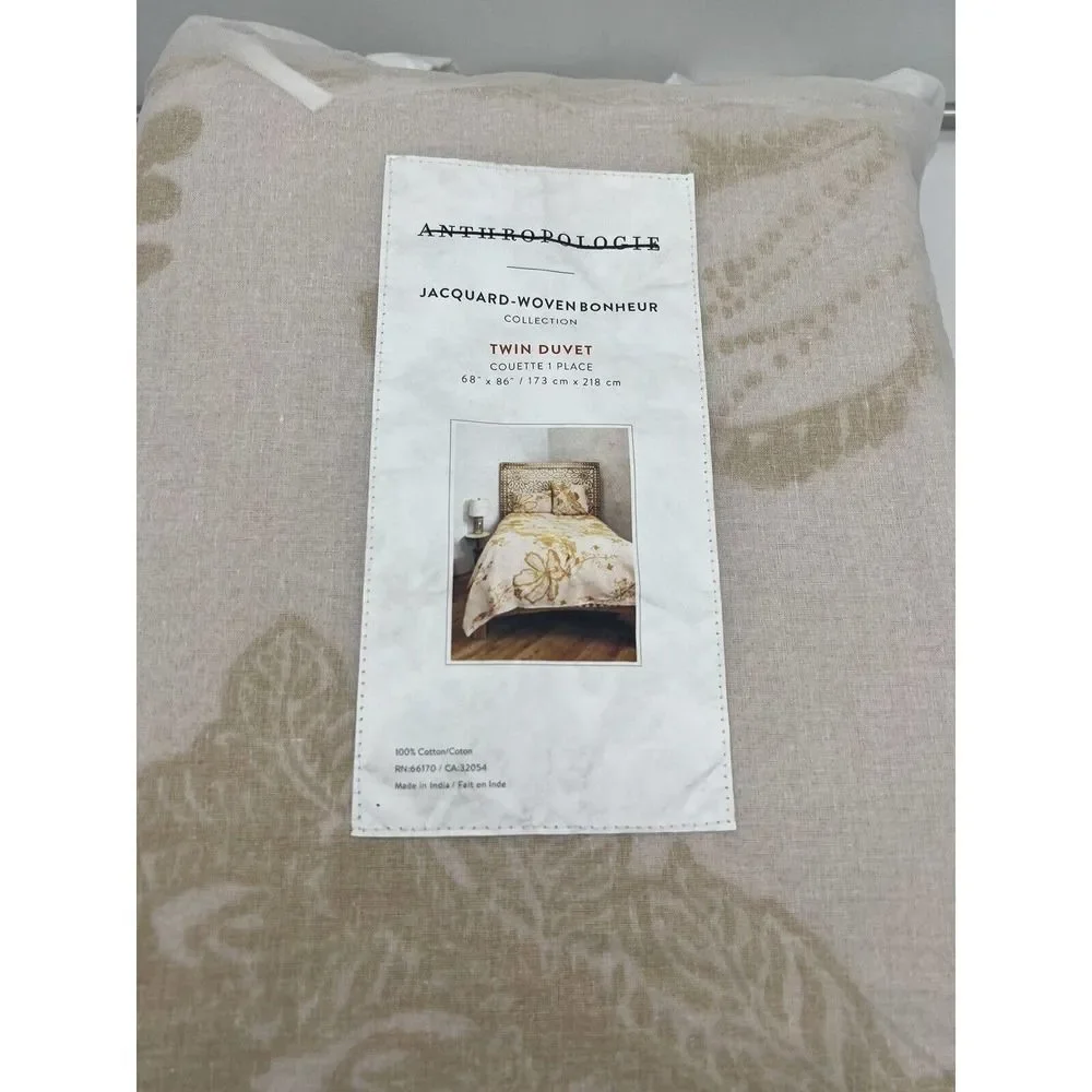 Anthropologie Porte Bonheur Duvet Cover Twin